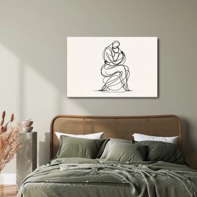 Tablou desen minimalist al unei figuri