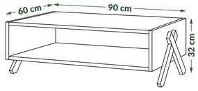 Mazzoni Set de mobilier VIK Beton Millennium - COMODĂ TV/SUB TV + MĂSUȚĂ DE CAFEA + RAFT| SET DE MOBILIER PENTRU LIVING