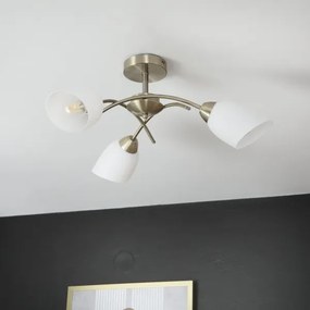 Lustră aplicată DONNA 3xE27/60W/230V patină