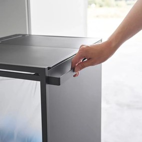 Coș de gunoi negru de reciclat din metal Tower – YAMAZAKI