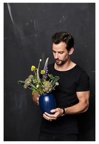 Vază albastru-închis din gresie (înălțime 20 cm) Gastro Blue – Bitz