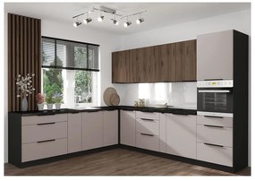 Dulap înalt pentru cuptor încorporat Arikona 60 DPS 210 3S1F (cashmir + negru . 1097069