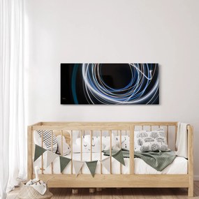 Tabloul cu linii albastre (120x50 cm)