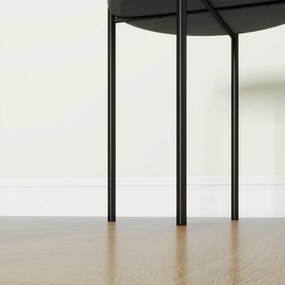 HOMCOM Set de 4 taburete de bucătărie, empilabile, stil catifea, până la 100 kg, cadru din oțel, 41,5 x 41,5 x 46 cm, Gri închis | Aosom Romania