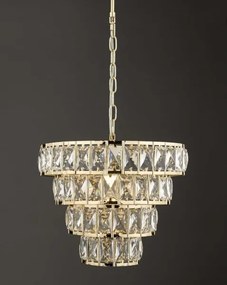 Där Lighting CER0135 - Candelabru pe lanț CERYS 1xE27/60W/230V auriu