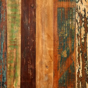 Masa de bucatarie, 180 cm, lemn masiv reciclat si otel 1, Multicolour