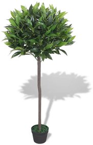 Dafin artificial cu ghiveci, 125 cm, verde 1, Verde, 125 cm, Dafin