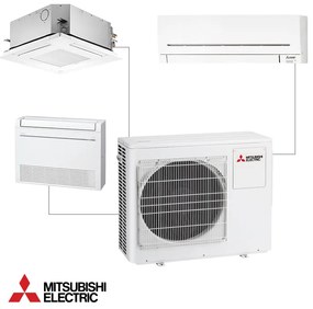 Unitate exterioarа pentru sistem multi-split Mitsubishi Electric MXZ-3F54VF, 18000 BTU, 45 m², A+++/A++, R-32, Alb