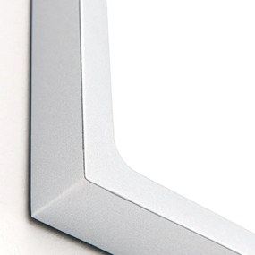 Plafoniera LED design slim LERO square 30cm 4000K argintie