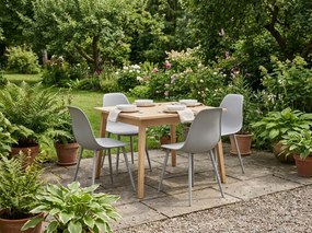 Scaun bucatarie OSAKA plastic, gri deschis