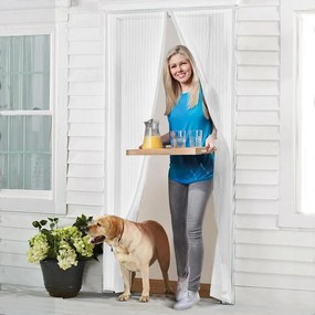 Plasă magnetică FLORA pentru ușă - negru