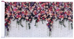 Paravan pentru balcon roz/gri 500x85 cm Roses - Maximex