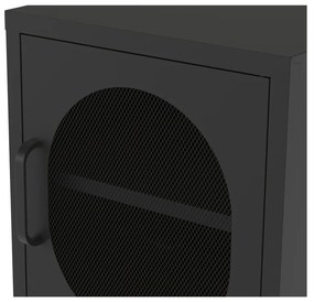 Noptieră neagră din metal Diora – Marckeric