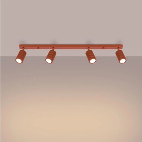 Brilagi - Plafonieră CRESTO cu spoturi 4xGU10/10W/230V roșie