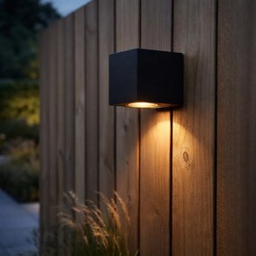 Lampa de perete moderna neagra IP44 - Baleno