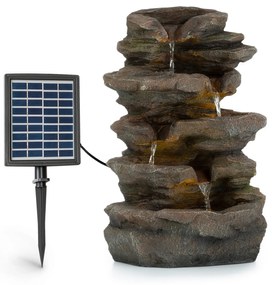 Stonehenge, fântână solară, iluminat cu LED, poliresină, baterie litiu-ion