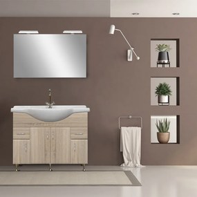 Mobilier complet de baie Bianca Prime 105, culoare stejar sonoma