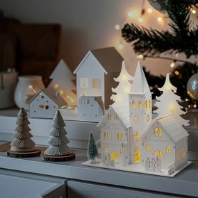 Brilagi - Decorațiune LED de Crăciun, bisericuță, LED/2xAA