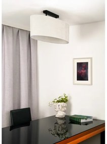 Lustră aplicată Duolla OVAL 2xE27/15W/230V gri