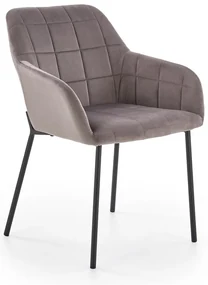 Scaun de bucaterie Davos, gri/negru