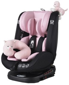 Scaun Auto cu Isofix NOVOKIDS™ Serengenti Deluxe, Rotire 360°, 0-36 kg, Tetiera reglabila pe inaltime, Omologare R-129 i-Size, Centura 5 puncte,