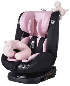 Scaun Auto cu Isofix NOVOKIDS™ Serengenti Deluxe, Rotire 360°, 0-36 kg, Tetiera reglabila pe inaltime, Omologare R-129 i-Size, Centura 5 puncte,