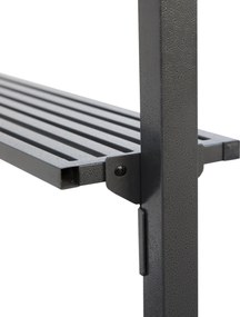 Outsunny Foisor de Gradina pentru Gratar din Otel Acoperis Dublu si Rafturi