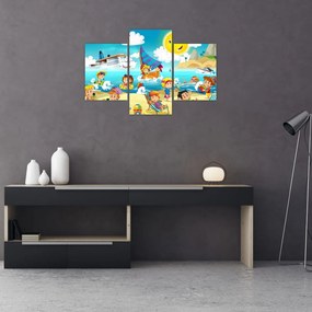 Tablou -Ziua la plajă (90x60 cm)