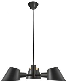 Lustra cu 3 brate design modern STAY negru 2120703003 NL