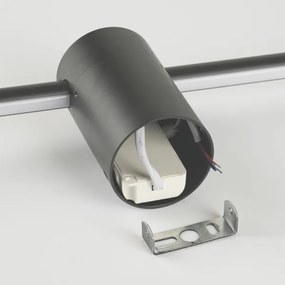 Brilagi - Aplică de perete LED pentru exterior AURA LED/12W/230V 3000K IP54 antracit