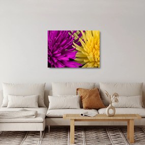 Tablou pe sticlă - detailu cu flori (70x50 cm)