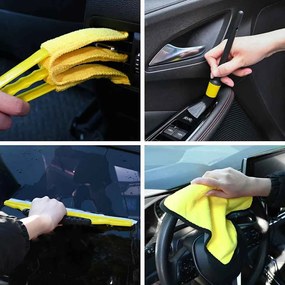 vidaXL Set de perii pentru mașină Multicolour poliratan