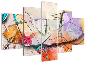 Tablou - Abstract, pasăre (150x105 cm)