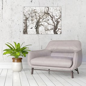 Tablou - Model de pădure, desen (70x50 cm)