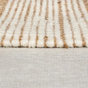 Covor verde/în culoare naturală țesut manual din amestec de iută 120x170 cm Medina Blocks – Flair Rugs
