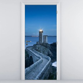 Fototapet pentru ușă - Farul și marea (95x205cm)