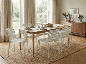 Scaun din plastic TREGO, alb