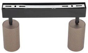 Spot TUNE 2xGU10/10W/230V negru/maro