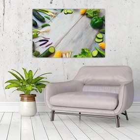 Tablou legumele (90x60 cm)