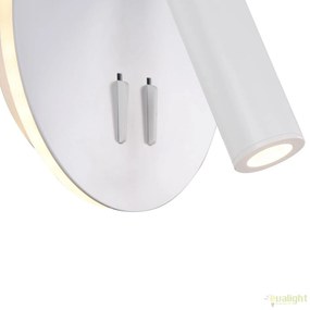 Aplica moderna cu iluminat LED ambiental Ios 176, alb MYC176-WL-01-6W-W