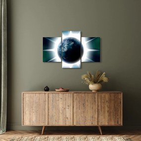Tablou cu planeta iluminată (90x60 cm)
