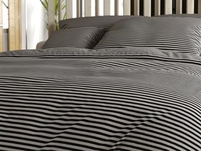 Lenjerie de pat din bumbac STRAVON negru-gri Dimensiune lenjerie de pat: 70 x 90 cm | 140 x 200 cm