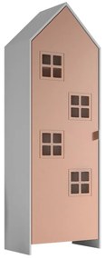 Șifonier de copii alb/roz 58x172x37 cm Casami Bruges – Vipack