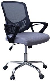 Scaun de birou ergonomic GRAVO, Gri, Mesh Textil