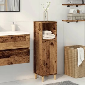 vidaXL Dulap de baie, lemn vechi, 30x30x100 cm, lemn prelucrat