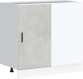 vidaXL Dulap de bază pentru chiuvetă “Lyon” Lemn prelucrat gri beton