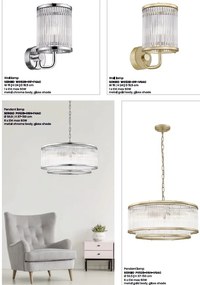 Lustra, Pendul elegant design modern SERGIO crom P0528-01F-F4AC ZL