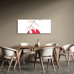 Tablou - Abstracție florală roz N⁰2 (120x50 cm)