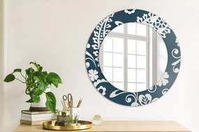 Oglinda cu decor rotunda Compoziția paisley