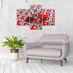 Tablou - Abstract metalic 3D (90x60 cm)